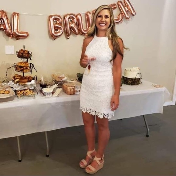 Lulu’s Love Poem Ivory Lace Mini Dress - Picture 8 of 8